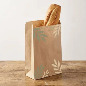 PFAS Free Disposable Baguette Paper Bags Long Eco Friendly Biodegradable Bakery Food Bags Factory