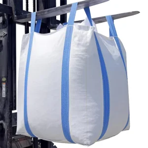 PP 100% Virgin Polypropylene Breathable Jumbo Tubular FIBC Bags 0.5 2 Ton Flat Bottom Cross Corner Loop Safety Factor 5 1