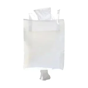 PP Breathable Flat bottomed Bulk Bag with Inlet and Outlet Large Capacity Made of Durable PP Material