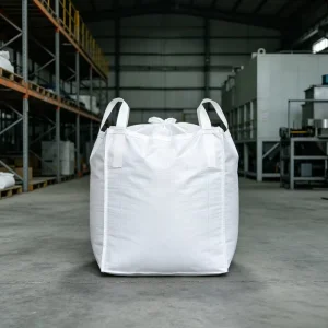 PP FIBC Jumbo Bag 1Ton Full Open Top Flat Bottom Breathable Bulk Bag for Mineral Fertilizer Storage