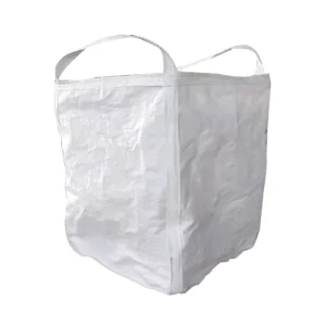 PP Material 1-2ton Loading Weight FIBC Chains Big Bag Breathable Flat Bottom Design for Bulk Material Storage Transportation