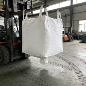 PP Material Square Ton Bag with Four Lifting Points at the Bottom Sealing Cloth Lower Discharge Opening
