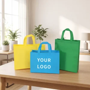PP Non Woven Grocery Bag Nonwoven Reusable Shopping Bags for Supermarket Retail Store Packaging