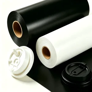 PP PS Plastic Blister Film Roll Food Grade Raw Material Printing Custom Thickness for Coffee Cup Cover