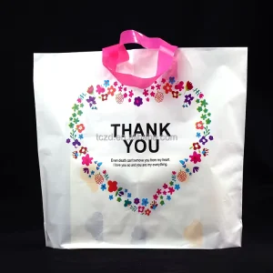 PP Plastic Bag Clothing Gift Bag with Zipper Top Handle Gravure Printing Recyclable Plastic Shopping Bag