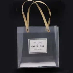 PP Plastic Shopping Packing Bags with Shoulder for Packaging Handle Plastic Bags