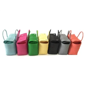 PP Straps Shopping Woven Plastic Crochet Handmade Bag