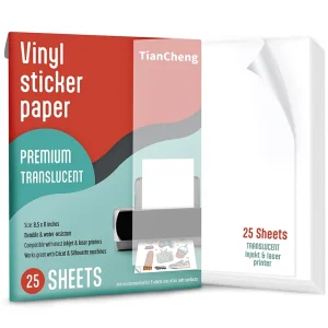 PP Waterproof Printable Self Adhesive A4 Size White Clear Sticker Paper for Grocery Use Inkjet Laser Compatible