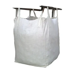 PP Woven Antistatic FIBC Big Bulk Bag 1500kg Flat Bottom Cross Corner Loop for Construction Cement Transport Custom Made
