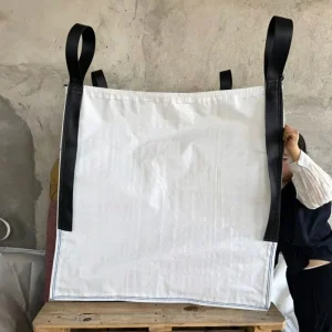 PP Woven Flat Bottom Flexible FIBC Bulk Bag Heavy Duty Durable Jumbo Bag for Grain Cement Transport