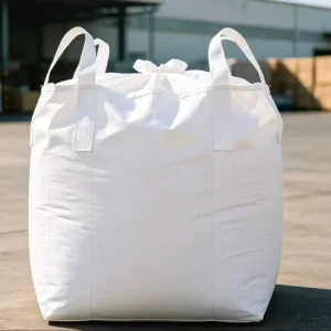 PP Woven Jumbo Bag 1Ton Full Open Top Flat Bottom Breathable Bulk Goods Packing Industrial FIBC Bag
