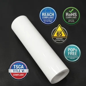 PVC Car Wrap Vinyl High Gloss White Adhesive Removable Film Color Changing Anti Scratch UV Proof