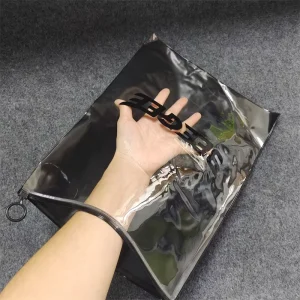 PVC Plastic Bags for Packaging Clothes Plastic Zip Lock Bag Custom Printing Logo