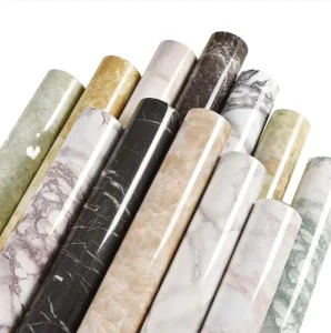 PVC Shiny Glossy Decoration Modern Self Adhesive Wall Contact Paper Kitchen Decor Film Wallpaper