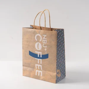 Packaging Handle Kraft Black Craft Brown White Food Reusable Shopping Custom Recycled Paper Bag with Your Own logo