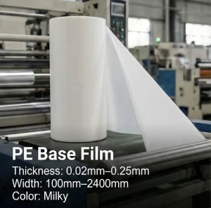 Packaging Materials Clear PE Protective Film Jumbo Roll Food Grade Soft for Blow Molding and Plastic Bag Converting