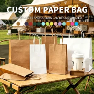 Paper Bag 21*11*27 100% Recyclable Standard Wine Free Design Paper Bag