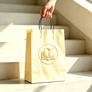 Paper Bag Manufacturers Supply Large Quantities of White Kraft Paper Packaging Bags in Stock Customizable