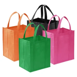 Pastoral Style Non Woven Eco-friendly Folding Shopping Bag Waterproof Hand Bags