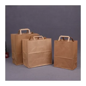 Personalised Kraft Paper Shopping Waterproof Paper Bag for Bakery