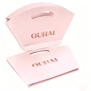 Personalized Craft Paperboard Bag Cotton Rope Recycled Materials Silk Screen Printed Hot Stamping Luxury Style Gift Craft