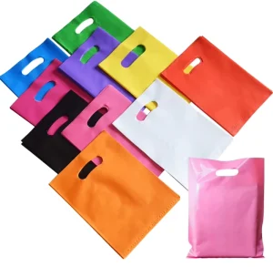 Personalized Custom Logo Name Shopping Bag Printed Clothing Packing Bag Plastic Carry Die Cut Bags