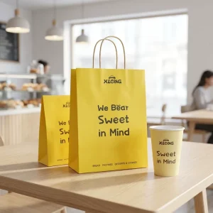 Personalized Custom Paper Shopping Bags Art Kraft Gift Bags Printed Logo Eco Friendly Reusable Durable Carry Bags