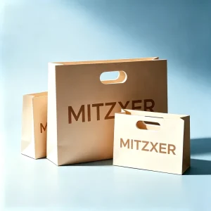 Personalized Die Cut Handles Tote Paper Bags Pink Die Cut Handle Shopping Paper Bag Die Cut Make up Paper Bags