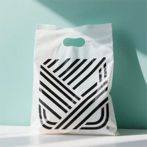 Personalized High-Density Polyethylene Low-Density Polyethylene Die-Cut Plastic Shopping Bags Custom Printed Logo Nonwoven Bags