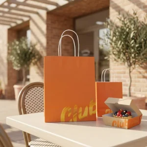 Personalized Recycled Paper Gift Bags Bulk Supply Luxury Finish Ideal for Boutique and Promotional Use