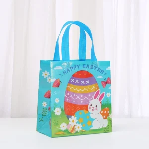 Personalized Reusable Non Woven Easter Bags for Clothing with Hand Length Handle Add Your Logo