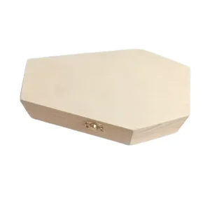Pet Ashes Box Wooden Halloween Coffin Wooden Box Desktop Storage Box Gothic Decoration Retro Storage Box Empty Box