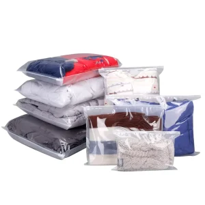 Pink Packaging PVC Zipper Bag Package Large Zipper Bag Ziplock Plastic Bags