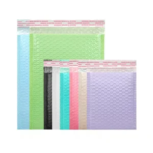 Plastic Colored Bubble Bag Thickened Co Extruded Film Self adhesive Bag Shockproof Express Packaging Bag