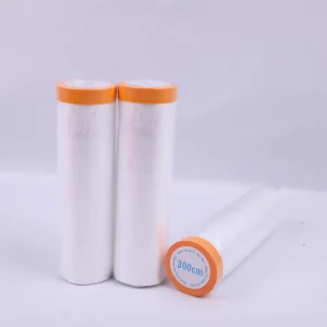 Plastic Masking Film With Washi Paper 55cm X 18m Custom Painters Masking Tape