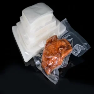 Plastic Mylar Vacuum Fish Packing Polyester Vacuum Seal Bags for Frozen Seafood Commercial Food Grade Moisture Proof Packaging