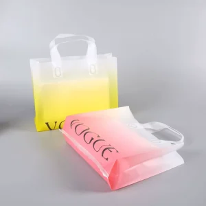 Plastic Shopping Tote Designer Level Finish for Independent Shops Personalized Print Customer Packing Materials clear Bag
