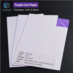 Poker Card Paperboard 310 320 330 340 350 Gsm Colored Core Anti cheat Paper for Poker Cards Poker Sets Casino Card Games