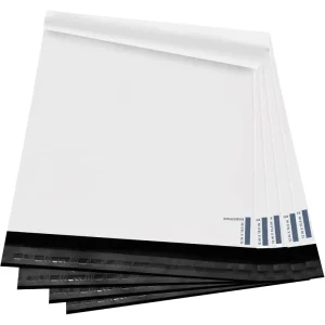 Poly Mailers Shipping Bags for Clothing Mailing Bags With Self Adhesive Waterproof and Tear-Proof Large Package Bags in White