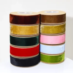 Polyester Cotton Organza Solid Color Recycled Webbing Ribbon for Gift Packaging DIY Bow Hair Ornaments & Aromatherapy Decor