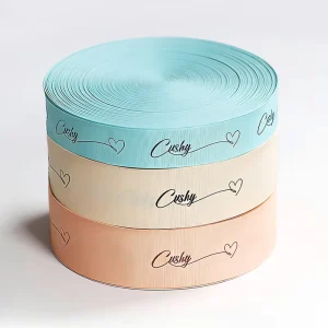 Polyester Satin Ribbon Custom logo Ribbons for Gift Wrap