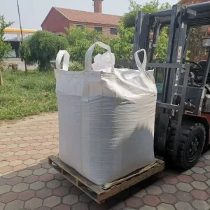 Polypropylene Breathable Flat Bottom Food Grade FIBC Jumbo Bulk Bags 1000kg Safety Ratio 5:1 for Storing Corn