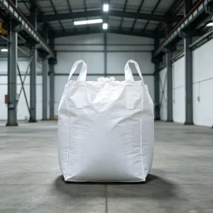 Polypropylene Bulk FIBC Bag Open Duffel Top Sealed Flat Bottom Jumbo Breathable Tonnage Bag for Building Materials