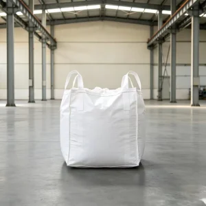 Polypropylene Bulk FIBC Bag Open Duffel Top Sealed Flat Bottom Jumbo Breathable Tonnage Bag for Building Materials