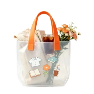 Portable Plastic Waterproof Tote Bag Market Shopping Hand Bag with Lower Price