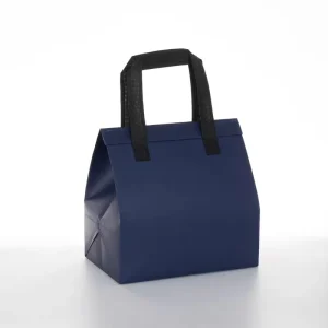 Portable Polypropylene Grocery Bag Custom Printed Logo Reusable Non Woven Shopping Tote Bag Recyclable for Food Cake