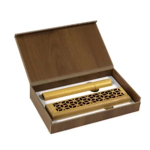 Portable Waterproof Eco friendly Classic Nature Bamboo Wooden Incense burner Set Stick Packaging Incense Storage Box