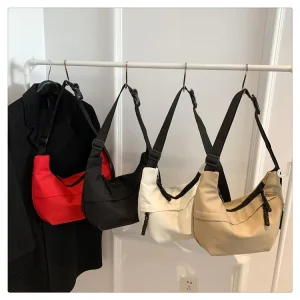 Practical Functional Design Light Student Nylon Crossbody Bag Casual Waterproof Nylon Tote Bag