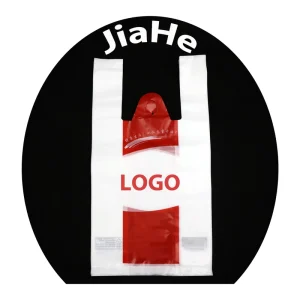 Practical High Density Polyethylene (HDPE) Supermarket Shopping Vest Bag T shirt Plastic Bag Customized