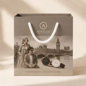 Premium Bespoke Rigid Cardboard Luxury Boutique Gift Paper Bag Silk Screen Printing for High end Fashion Retail Branding Kits